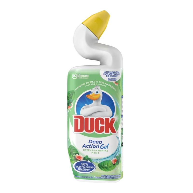 DUCK Total Action Gel Καθαριστικό Τουαλέτας Φρεσκάδα Μέντας 750ml