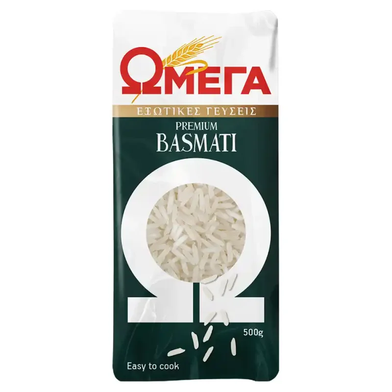 ΩΜΕΓΑ Εξωτικές Γεύσεις Αρωματικό Ρύζι Basmati 500g