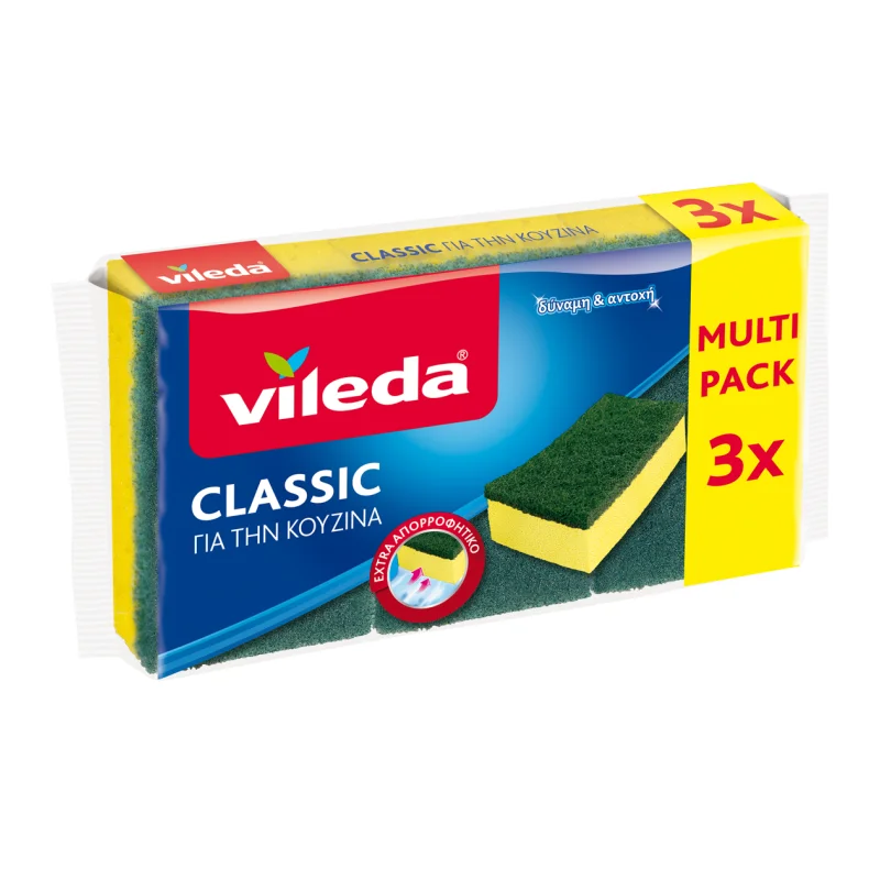 Vileda Classic Σφουγγαράκια Κουζίνας 3τεμ