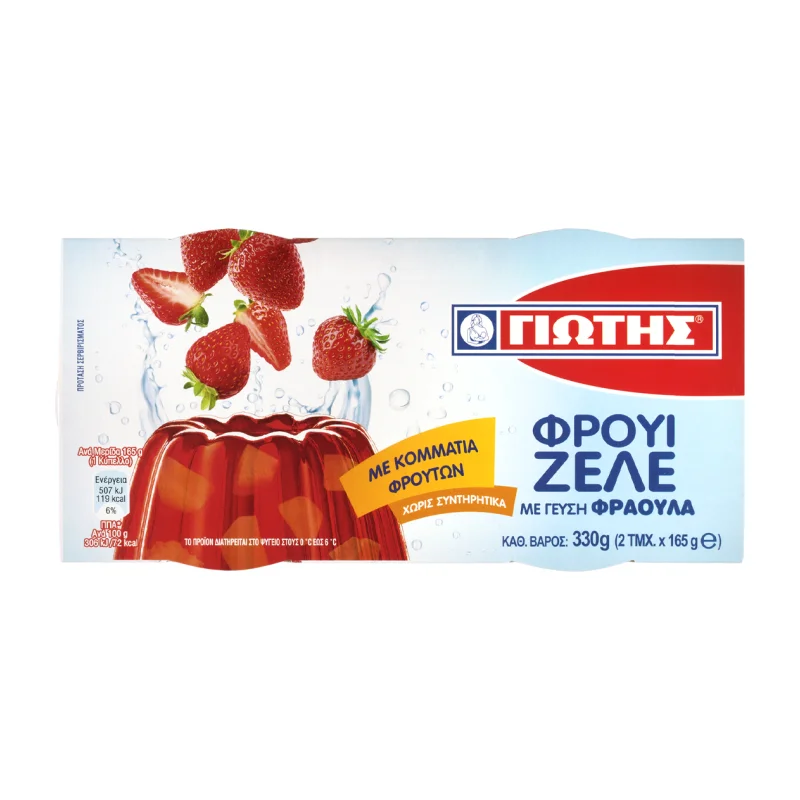 ΓΙΩΤΗΣ Φρουί Ζελέ Φράουλα 2 × 165 g