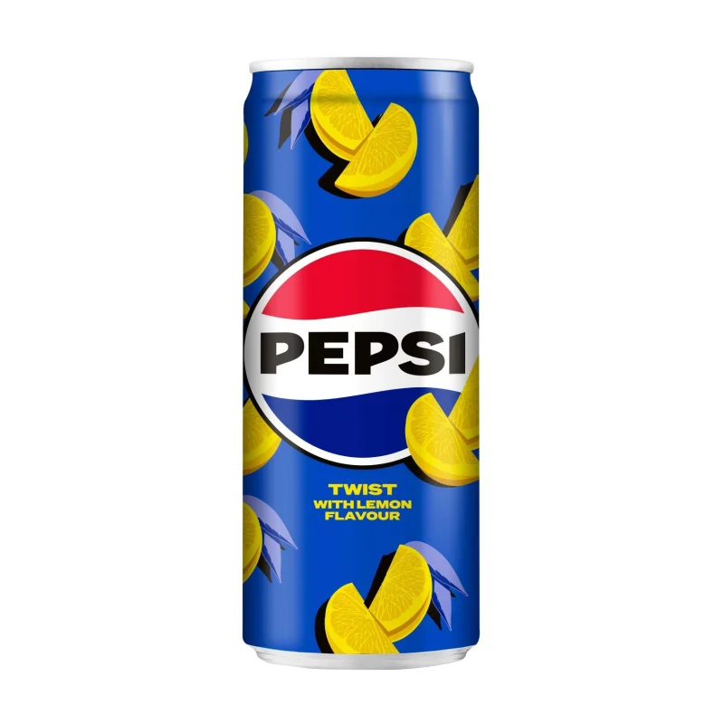 PEPSI Twist Cola με Λεμόνι Αναψυκτικό Κουτί 330ml