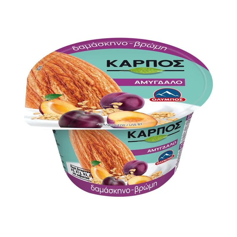 ΟΛΥΜΠΟΣ Καρπός Αμύγδαλο Φυτικό Επιδόρπιο Δαμάσκηνο και Βρώμη 150g