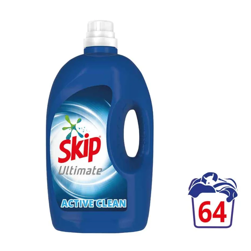 Ultimate Απορρυπαντικό Πλυντηρίου Ρούχων Υγρό Active Clean 64 πλύσεις