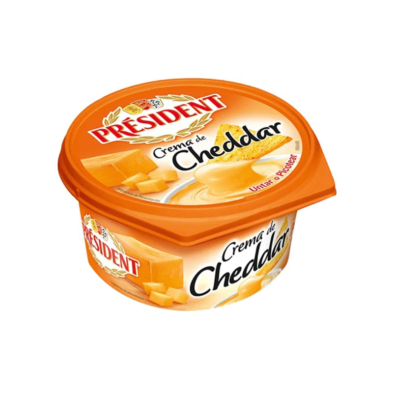 PRESIDENT Τυρί Κρέμα Cheddar 125 g