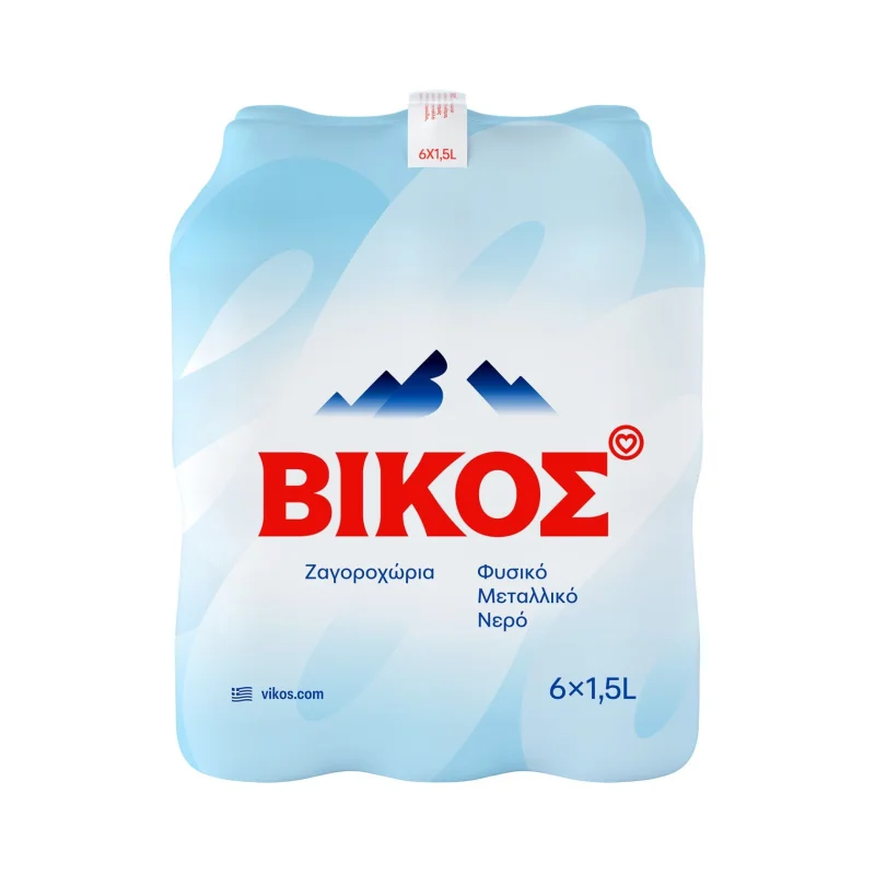 ΒΙΚΟΣ Φυσικό Μεταλλικό Νερό 6 × 1,5 L