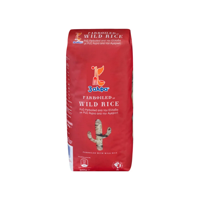3ΑΛΦΑ Ρυζι Αγριο-Parboiled 500 g