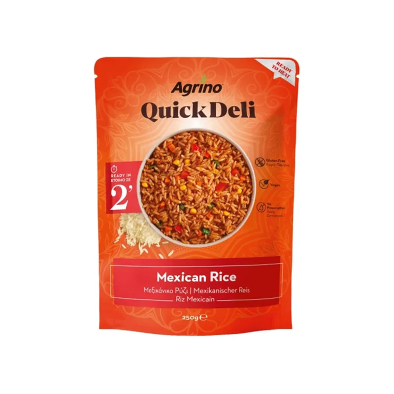 AGRINO Ρύζι Quick Deli Μεξικάνικο 250 g