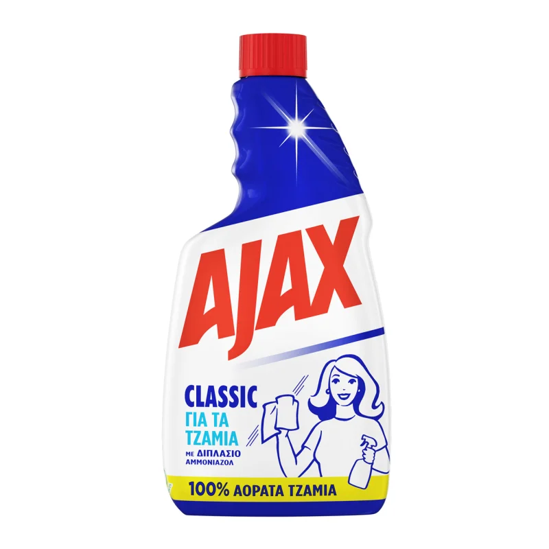 AJAX Καθαριστικό Τζαμιών Classic Ανταλλακτικό 500 ml