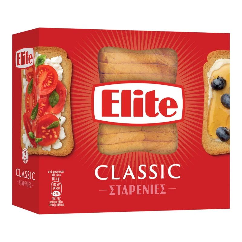 ELITE Φρυγανιες Σταρενιες 250 g