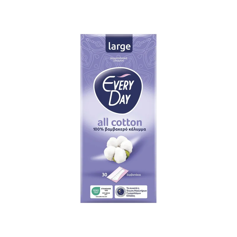 EveryDay All Cotton Σερβιετάκια Large 30 τεμ.