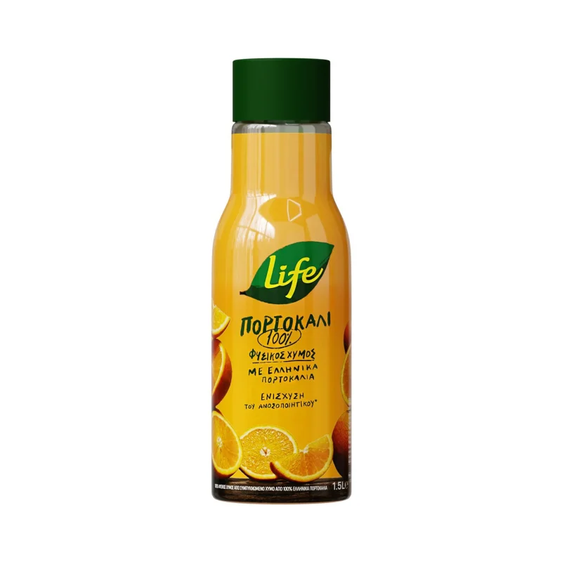 LIFE Φυσικός Χυμός Πορτοκάλι 1,5 L