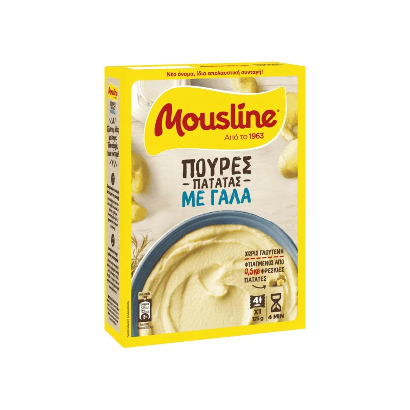 MOUSLINE Πουρες Πατατας Με Γαλα 125 g